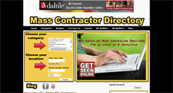Desktop Screenshot of masscontractordirectory.com