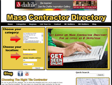 Tablet Screenshot of masscontractordirectory.com